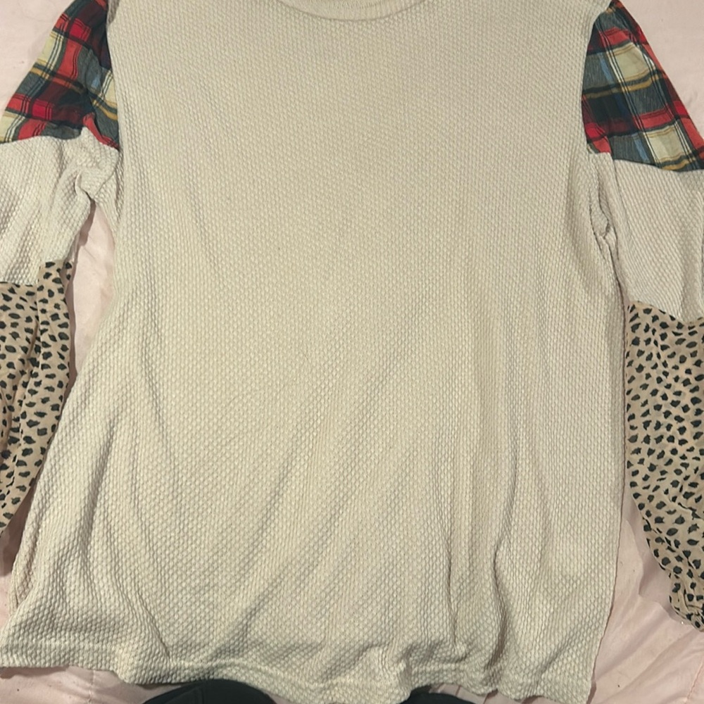 beige comfortable but cute long sleeve